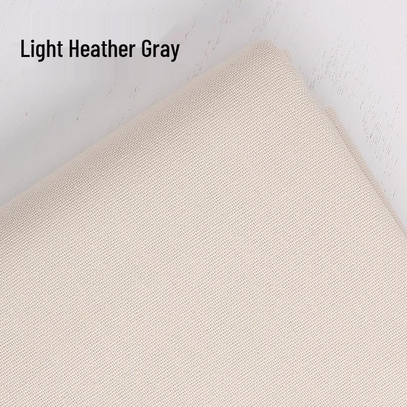 DIY Jednobarevná Lněná Bavlna Ruční Výšivka Látka