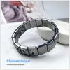 Terahertz Stone Bracelet Fashionable Faceted Rectangle Pain Relief Energy Stone Bracelet for Men