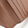 LOUIS VUITTON Porto Monevier Cartes Crdit Bi-Fold Wallet M61652 Double Sided Brown Monogram canvas unisex Used