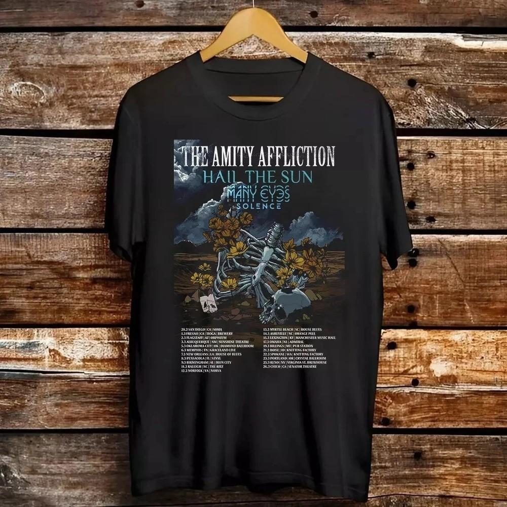 The Amity Affliction Band Unwell Tour 2025 T Shirt  PA215 Unisex T-Shirt L