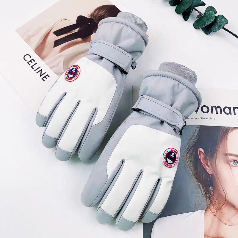 Pánské zimní dotykové lyžařské cyklistické rukavice - Větruodolné, voděodolné a zesílené do chladného počasí