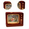 Lantern with Music Box, Snow Globe Ornament, Original , Light-Up TV Effect, Festive And