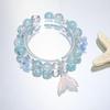 Mori Style Mermaid Crystal Bracelet - Sweet, Versatile Design for Women, Students, and Best Friends.