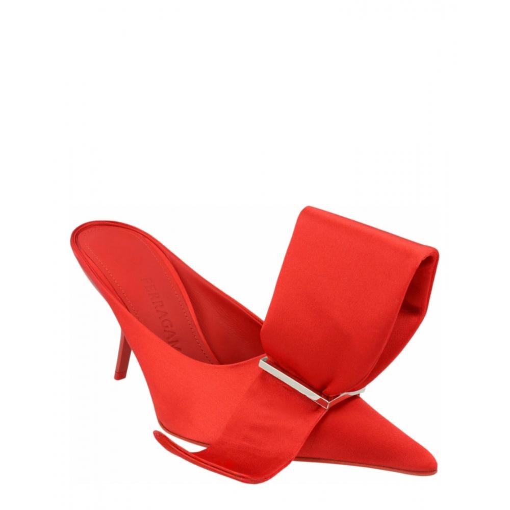 Salvatore Ferragamo Emii 85 Mules Red