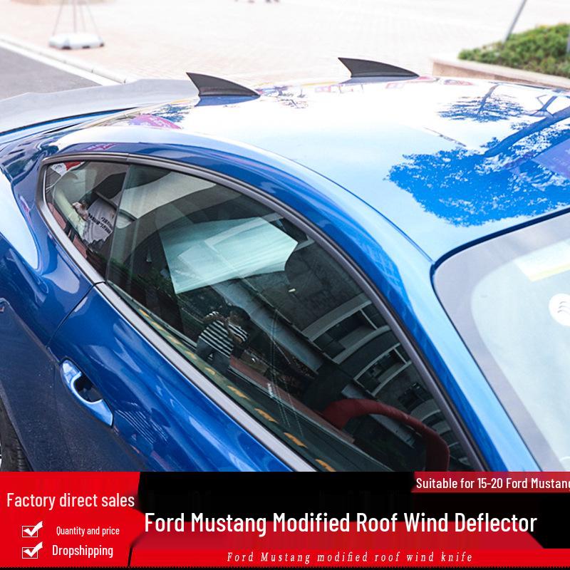 Ford Mustang 2015-2023 Carbon Fiber Roof Fin Antenna Spoiler