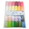 30 Assorted Color Latchs Hook Yarn Pre-Cut Rugs Yarn Colorful Sewing Replace Yarn Thread for Making Pillowcases Blankets 55KF