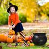 Halloween Party Decoration Witch With Light Pot Mist Plastic Bowl Decoration Candy Bucket Decoration