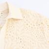 Kaslead New Women Clothes Western Style Hollow Embroidery Shirts Leisure Shorts 4786105 4786106