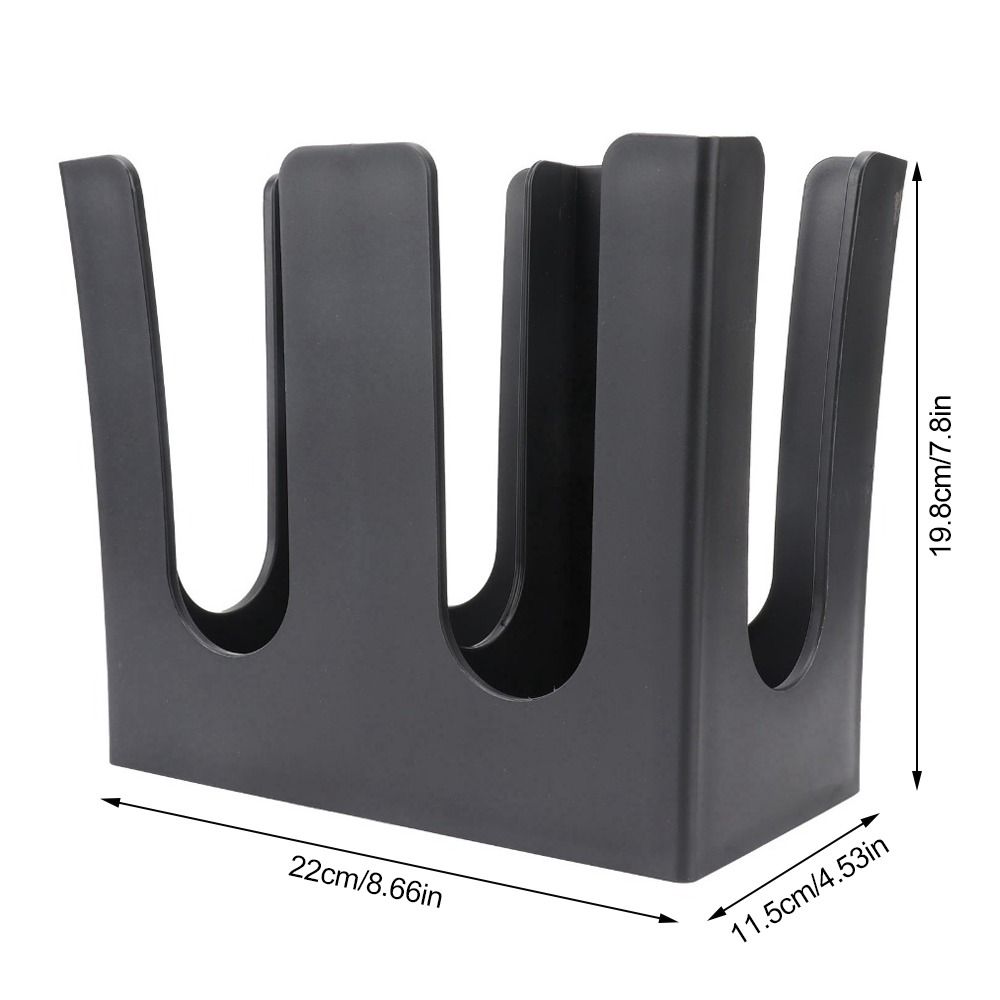 Plastic Cup and Lid Holder 2 Compartments Coffee Cup Organizer Storage Rack For Countertop