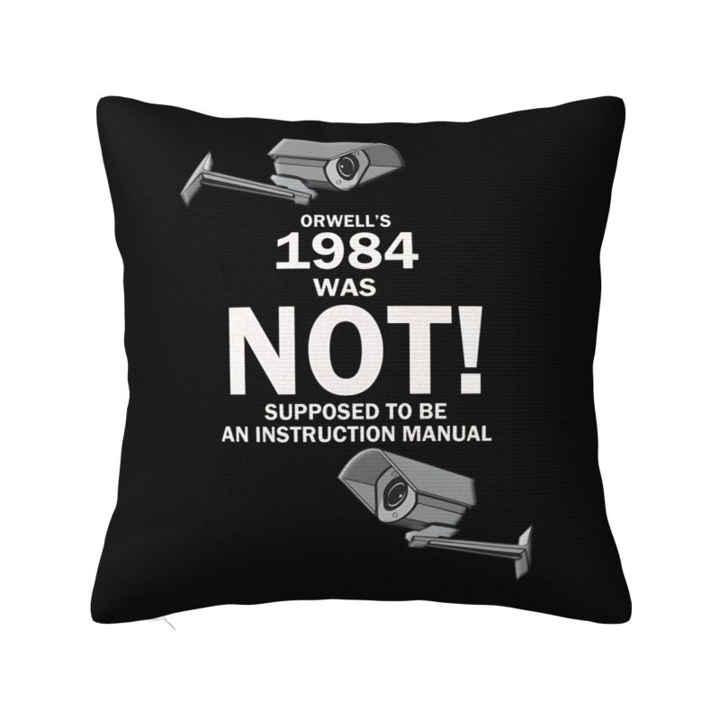 Big Brother George Orwell Cushion Covers Xcm Velvet Throw Pillow Case for Sofa Car Square Pillowcase Home Decorative