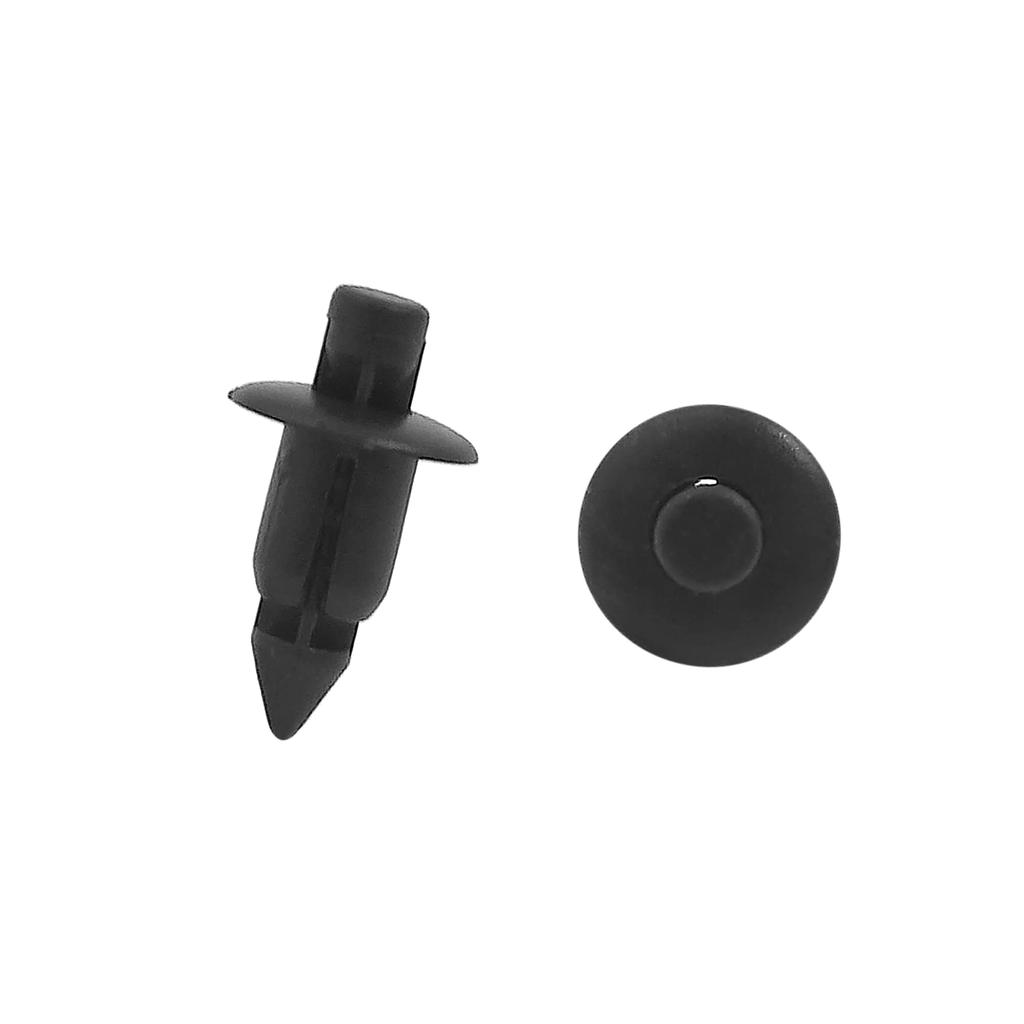 ACROPIX Plastic Push Rivet Fasteners Door Trim Fender Universal 6mm Black 30pcs