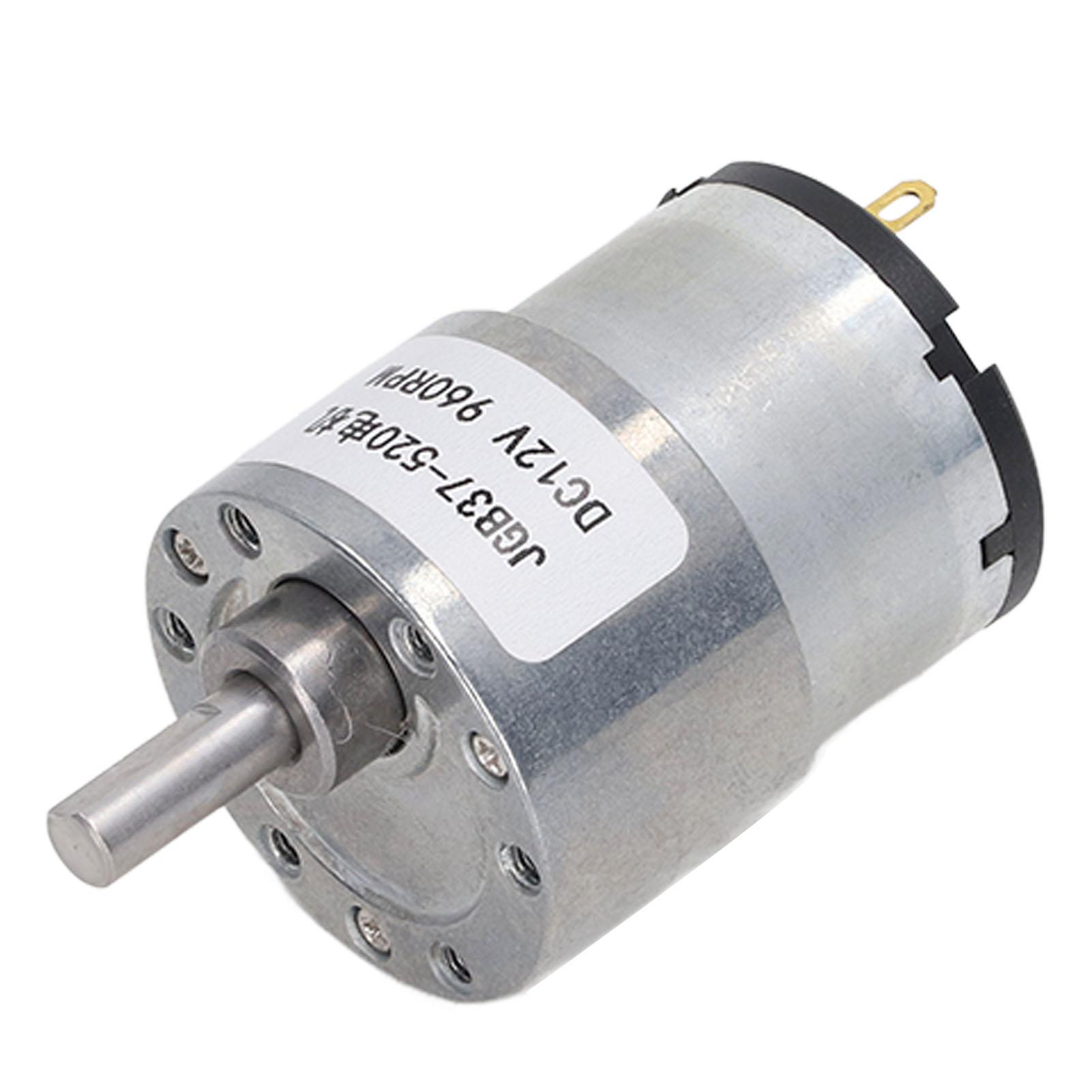 

Редукторний двигун постійного струму Хороша провідність Мідна котушка Великий крутний момент CW CCW Стабільний черв ячний редукторний двигун DC12V 960 об/хв