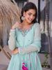 Women Anarkali Kurta Set with Dupatta – Embroidered Flared Ethnic Party Wear