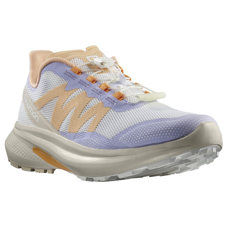 SALOMON Hypulse Durable Low-Top Running Shoes Women Sneakers White Purple Orange 415958