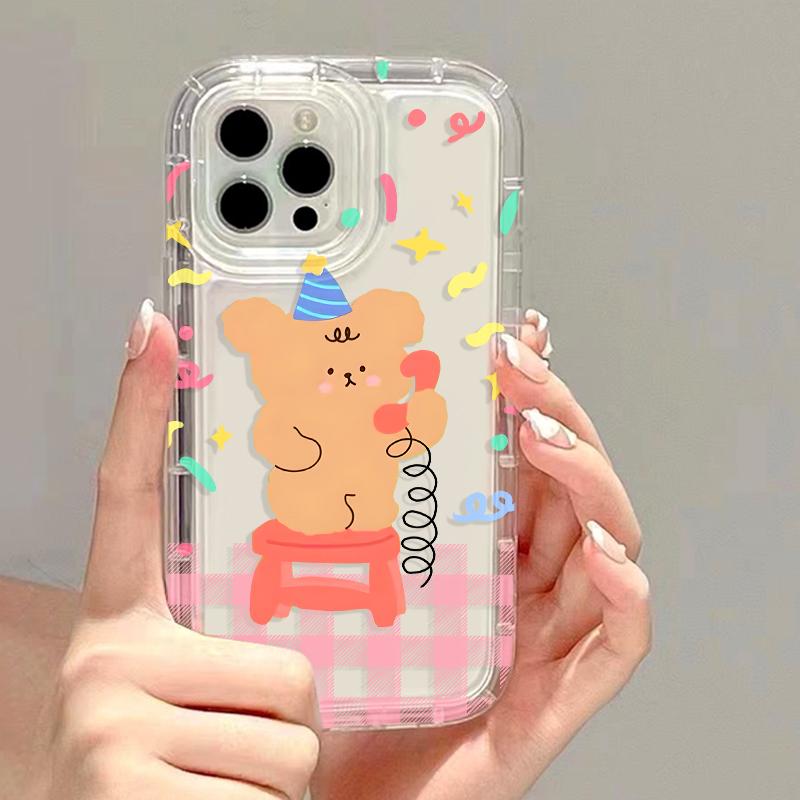 Soft TPU Flower Phone Case For iPhone 13 Fundas iPhone 11 14 15 12 Pro Max XR 7 8 Plus X Xs SE  13promax Transparent Covers