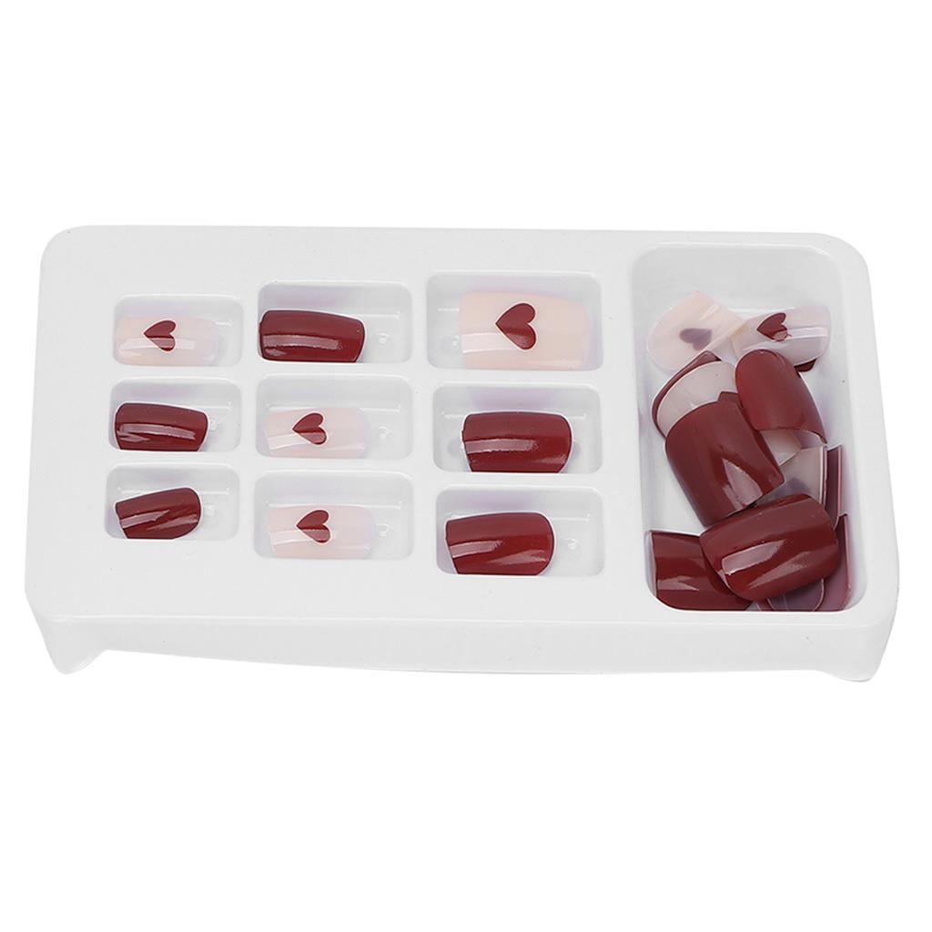 24pcs False Nails Full Cover Press On Fake Nails Tips Coffin Fake Nails for WomenP132