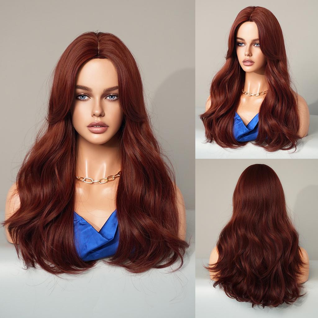 Fashion Women's Medium Gradient Long Curly Wig Big Wave Chemical Fiber Wig