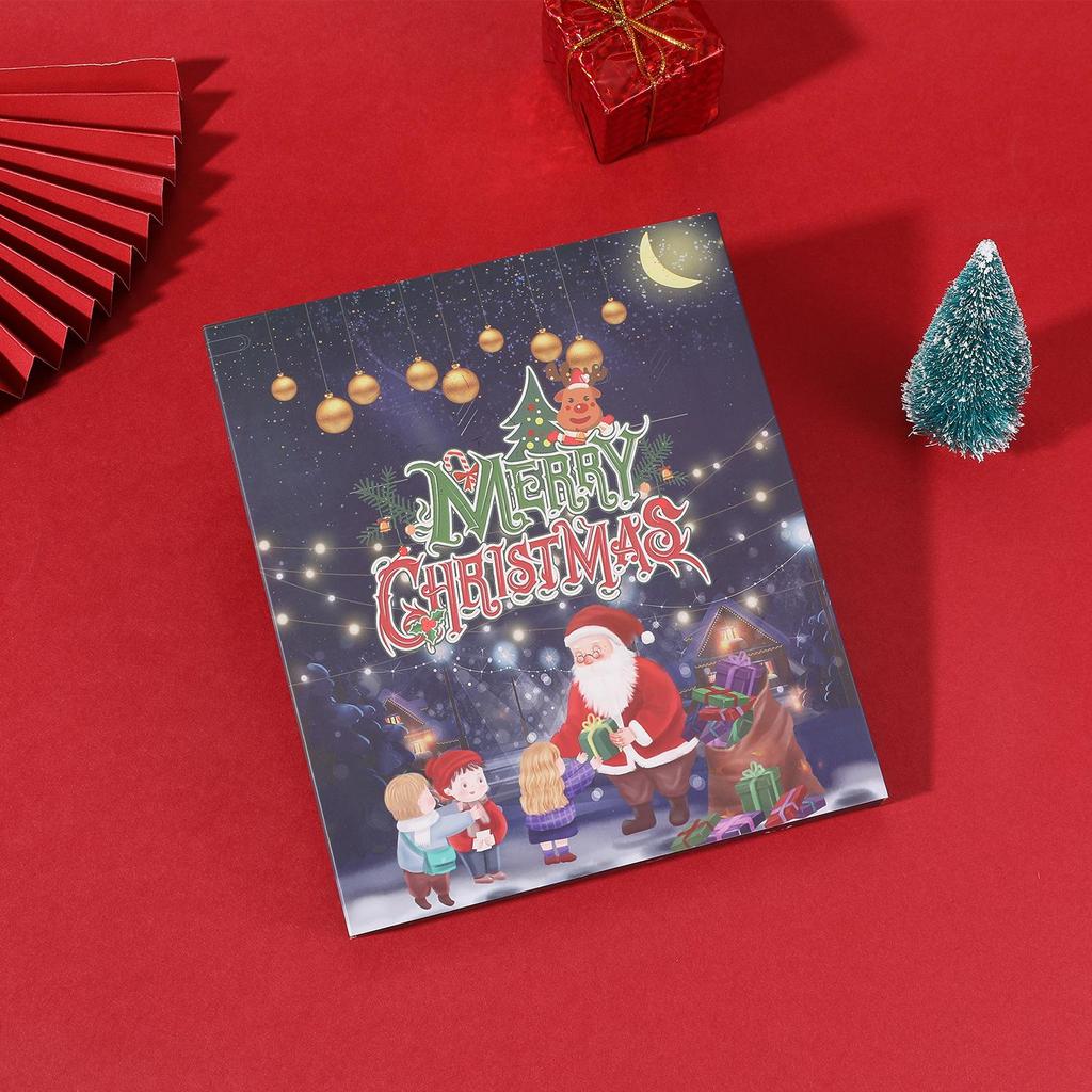 Blue & Purple Jewelry Advent Calendar Gift Box DIY Beading Kit for Christmas