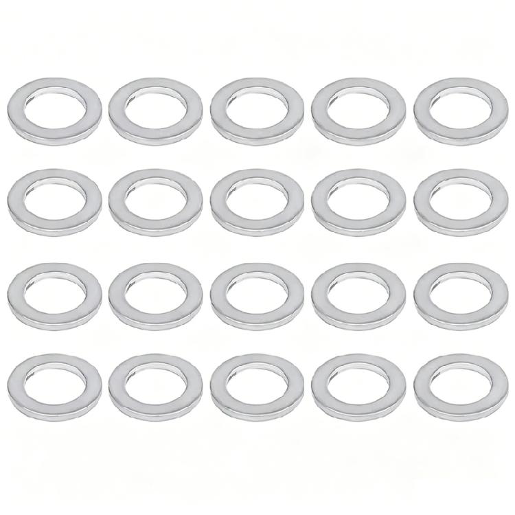 10Pcs Strong Zinc Alloy Oil Drain Gasket Oil Pan Plug Washer 90430-18008 Replacements Compatible Automotive Cars