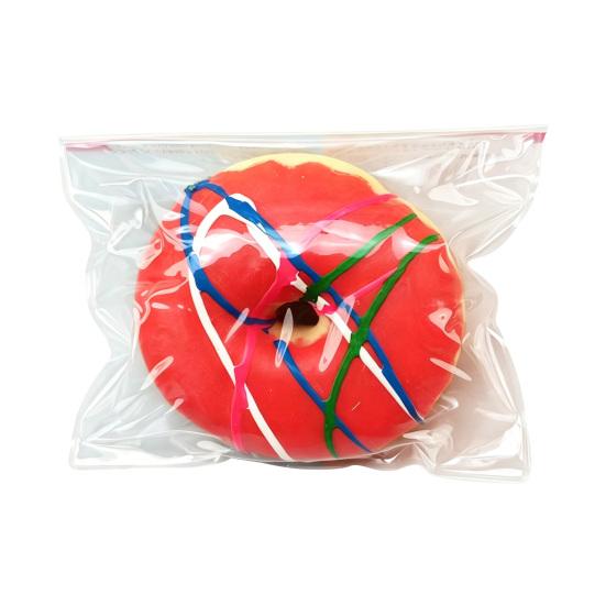 

Simulated Donut Squeeze Toy Soft Stretchy Doughnut Decompression Toy Stress Relief Simulation Food Sensory Fidget Toy червоний