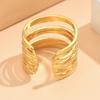 European & American Personalized Multi-layer Open Line Adjustable Stainless Steel Ring Jewelry
