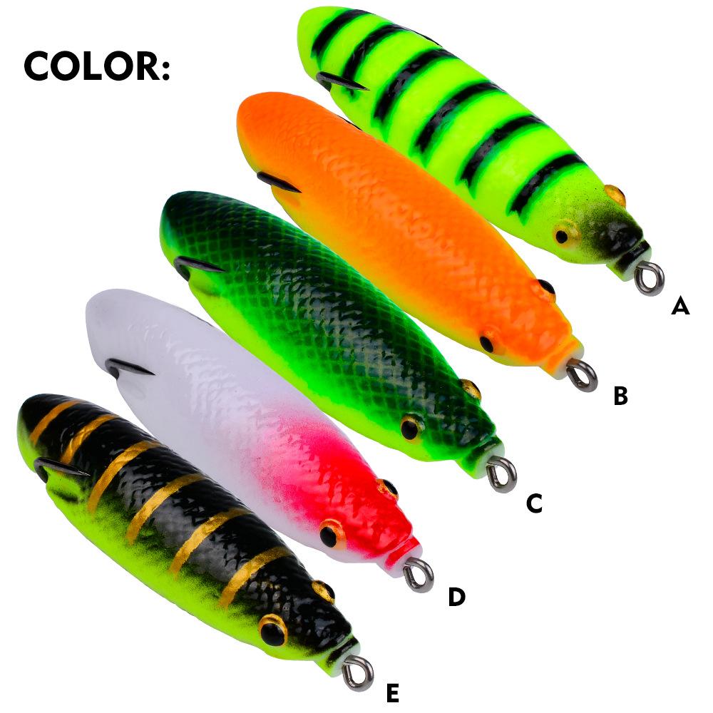 Lure Fake Bait Simulation Luya Soft Bait Can Be Modified Into Thunder Frog Black Fish 9.5cm 17g Long-range Floating Water Cicada Pupa Frog Bait