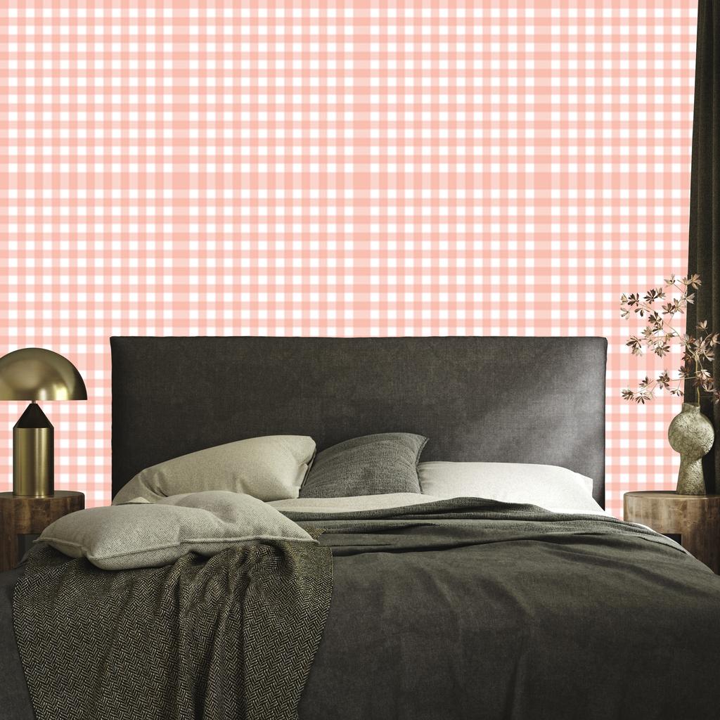 Wallpaper Fabric Pattern Peach and Coral for Living Room and Bedroom 50x1000