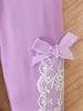 Süßes Kleinkind Mädchen Set Rüschenärmel Oberteil 0-2 Jahre Schleifen Hose 2-teiliges Outfit Neugeborenes Baby Mädchen Kleidung Prinzessin Stil Sommer Frühling