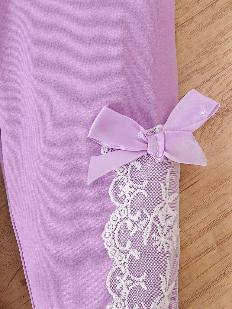 Süßes Kleinkind Mädchen Set Rüschenärmel Oberteil 0-2 Jahre Schleifen Hose 2-teiliges Outfit Neugeborenes Baby Mädchen Kleidung Prinzessin Stil Sommer Frühling
