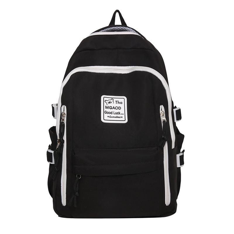 School bag student splicing contrasting colors casual versatile backpack large capacity multi-functional outdoor travel backpack