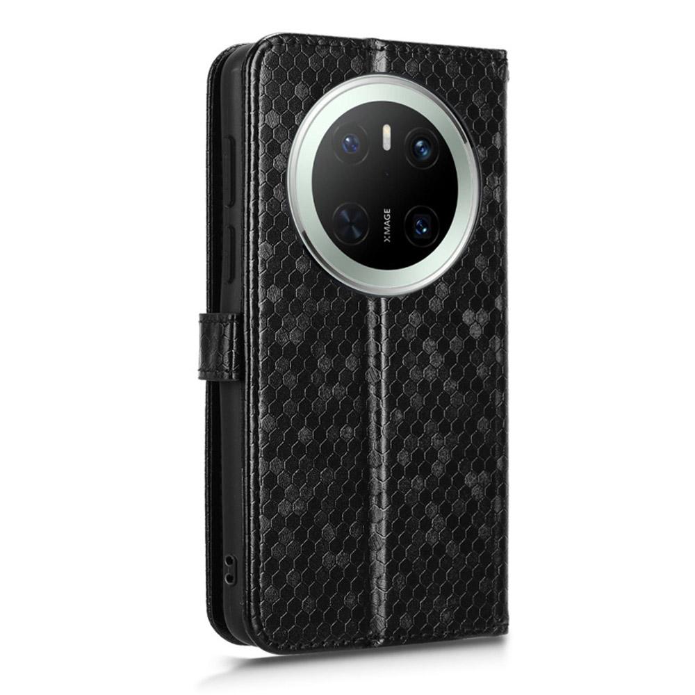 For Huawei Mate 70 Wallet Case Dot Pattern Imprint PU Leather Phone Cover