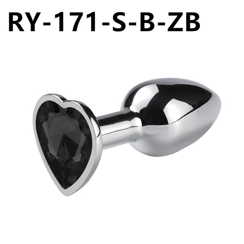 Heart-Shaped Metal Anal Plug - Prostate Massager & Dilation Toy for Adults