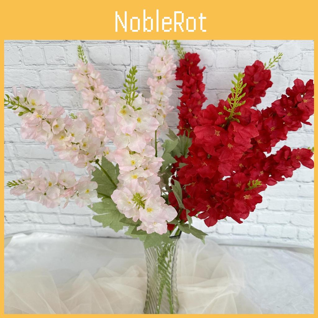 Consolida Simulated Ajacis Fake Flowers For Home And Wedding Green Plant Decor