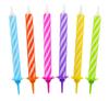 Birthday Candles 12 Pcs Rainbow Spiral PF-SUS12