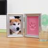DIY Paw Print Memorial Frame Metal Buckle Pet Handprint Shadowbox  Memorial Keepsake