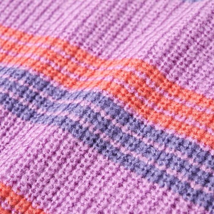 Pull-over rayé tricoté pour enfants lilas et rose 92/104/116/128/140