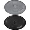 2 Pack - Black and Gray 6" Kitchen Sink and Bathtub Stoppers Set for Standard Kitchen Sink Drain and Bathtub Drain