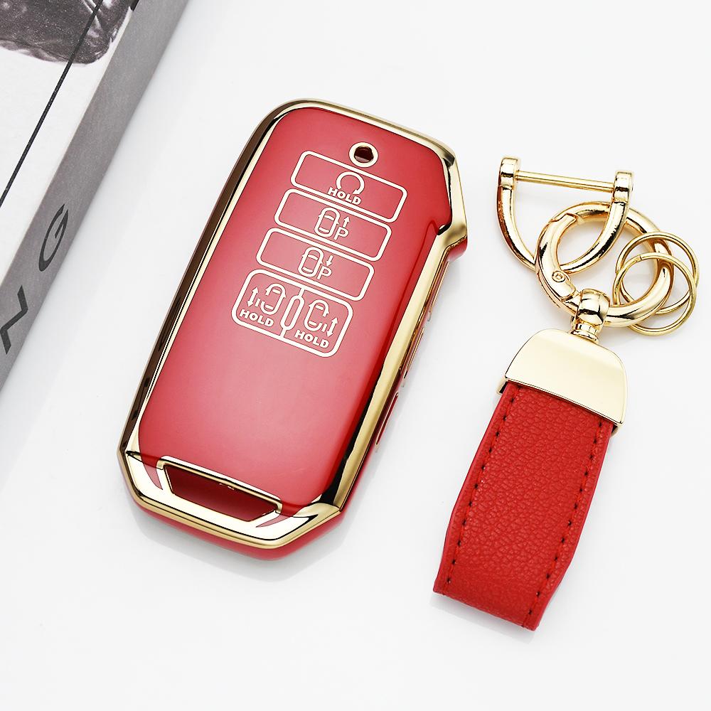 For Kia Carnival Sedona  Sorento Mq4 9Buttons Tpu Shell Fob Keychain Car Key Case Cover For Kia K7 K8 V6  Ev6 Dl3 K5