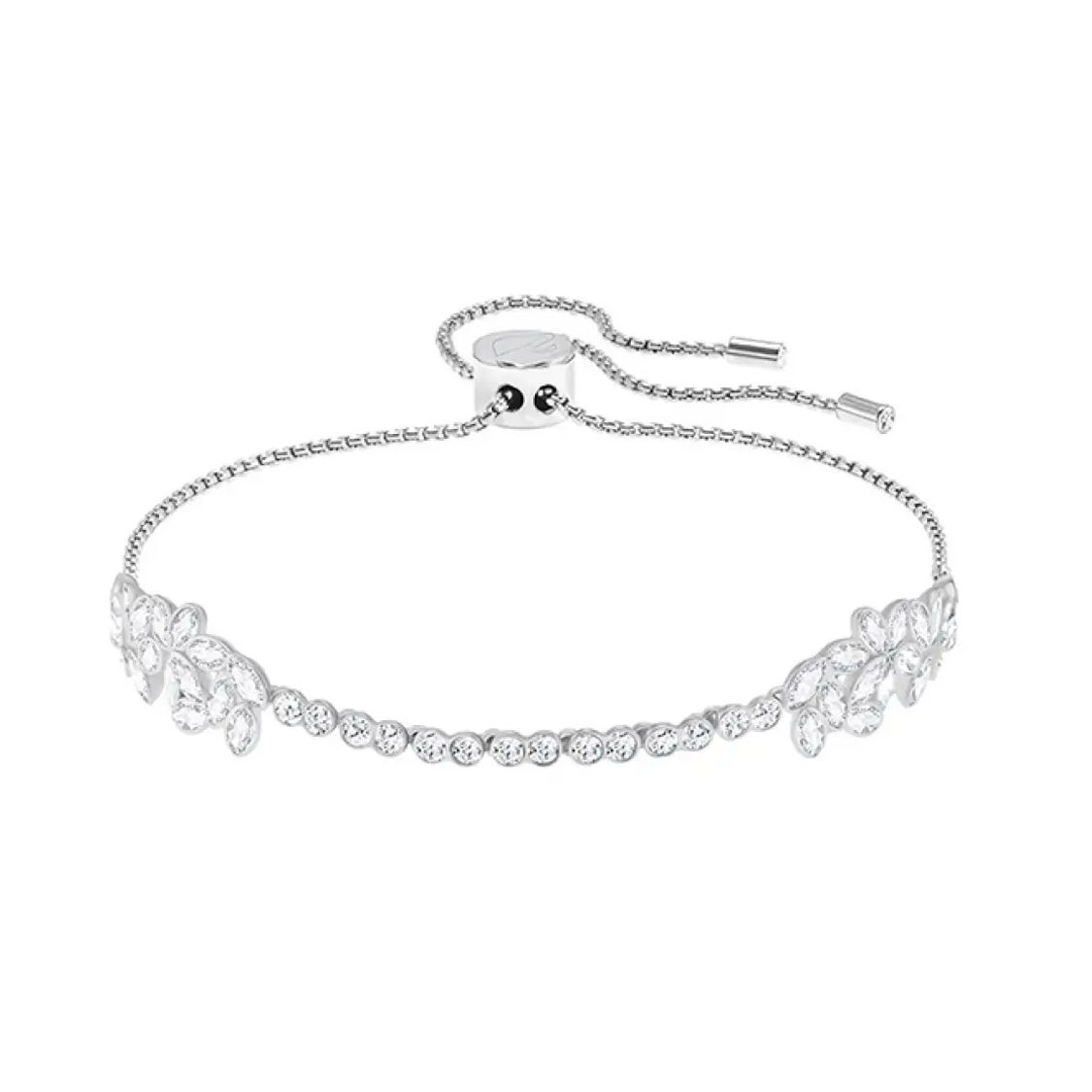 

Swarovski Garden Fragrant Leaf Adjustable Bracelet Women bracelet Silver 5266489 Silver,F