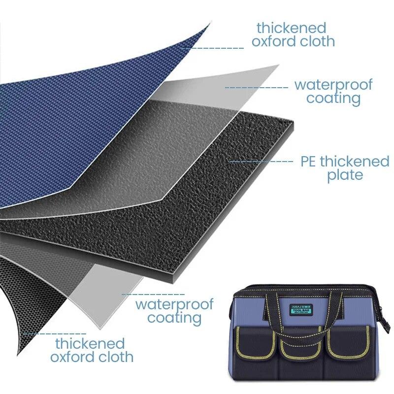 Multifunctional Tool Kit Oxford Cloth Waterproof Water And Electricity Work Bag Multi Pocket Anti Fall Storage Bag