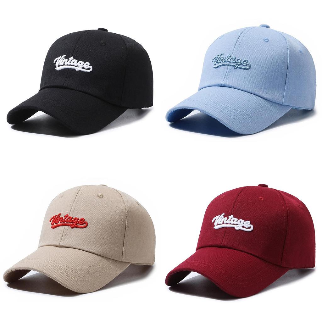 Vintage Embroidery Letter Baseball Cap Outdoor Breathable Peaked Caps Gifts