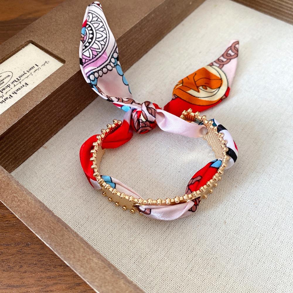 Exaggerated Ethnic Style Wristband Europe American Style Bohemian Scarf Bangle  Decoration