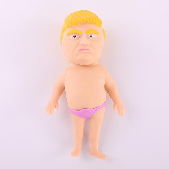 Former President Squishes Toy Removable Underpants Slow Rebound TPR Stress Relief Cartoon Figure Squeeze Sensory Fidget Toy Kids Adults Gift