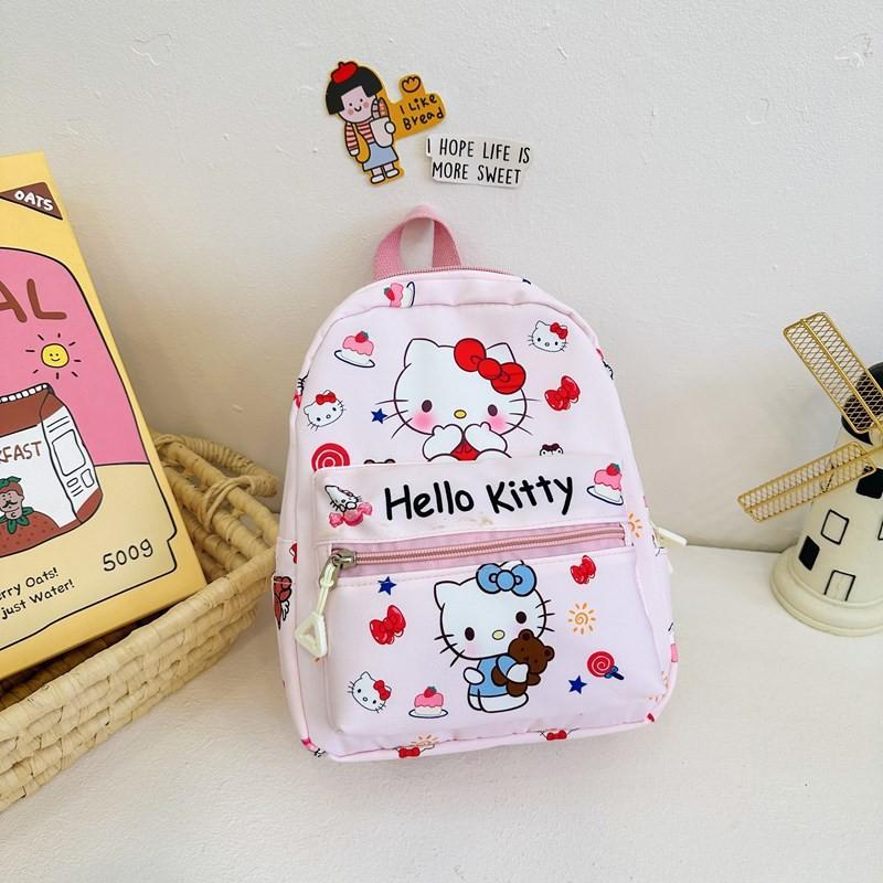 Hello Kitty Kuromi Cinnamoroll My Melody Printed Children Backpack For Daily Use