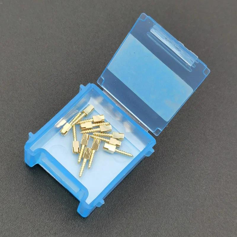 12Pcs Gold Plated Screw Post Kit Stainless Steel Conical Retention Posts All Sizes S M L Xl Single Pack Refills