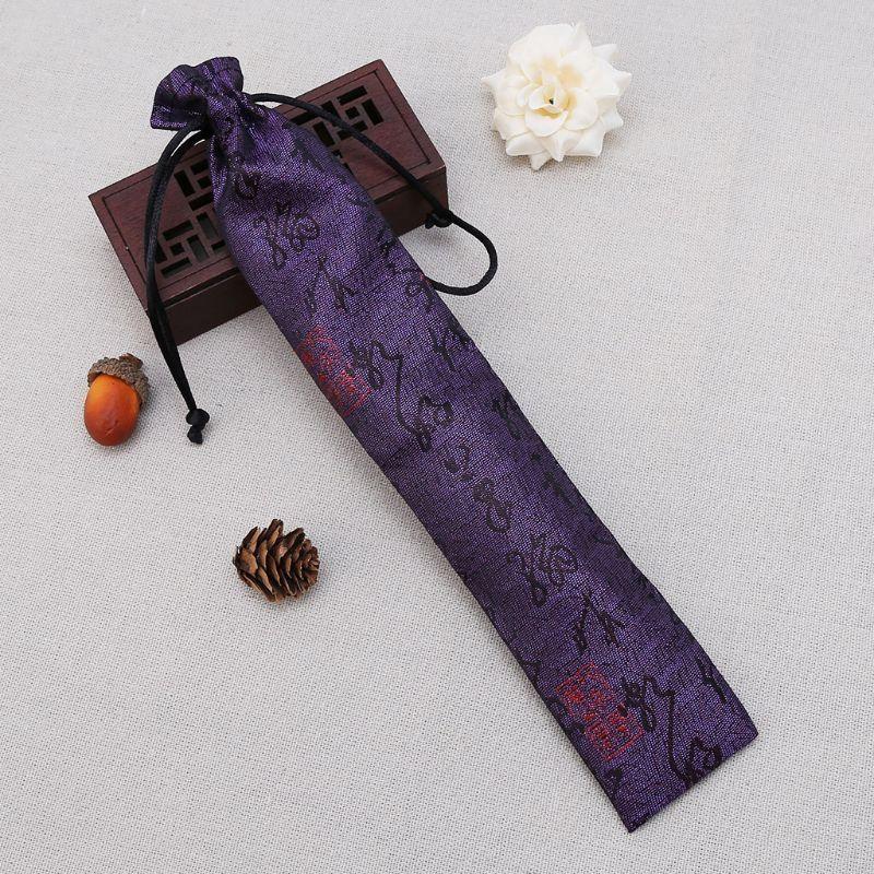 62KD Chinese Decorative Folding Hand Fan Bag Dustproof Holder Prote