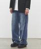 DECET Curved Wide Jeans Dcpt033Scblueb