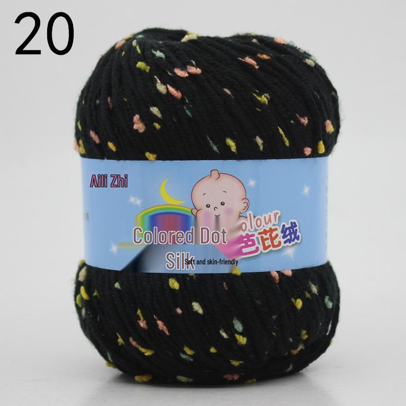 Velvet Milk Cotton Yarn Ball for Infant Sweaters & Crochet Shoes DIY Kit