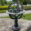 Retro Nautical Imitation Bronze Globe Desktop Ornament