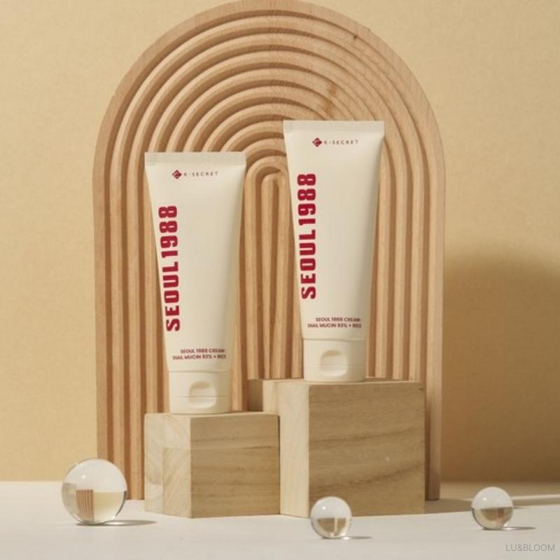 K-SECRET SEOUL 1988 Cream: Snail Mucin 93% + Rice 100ml (+Free gift)